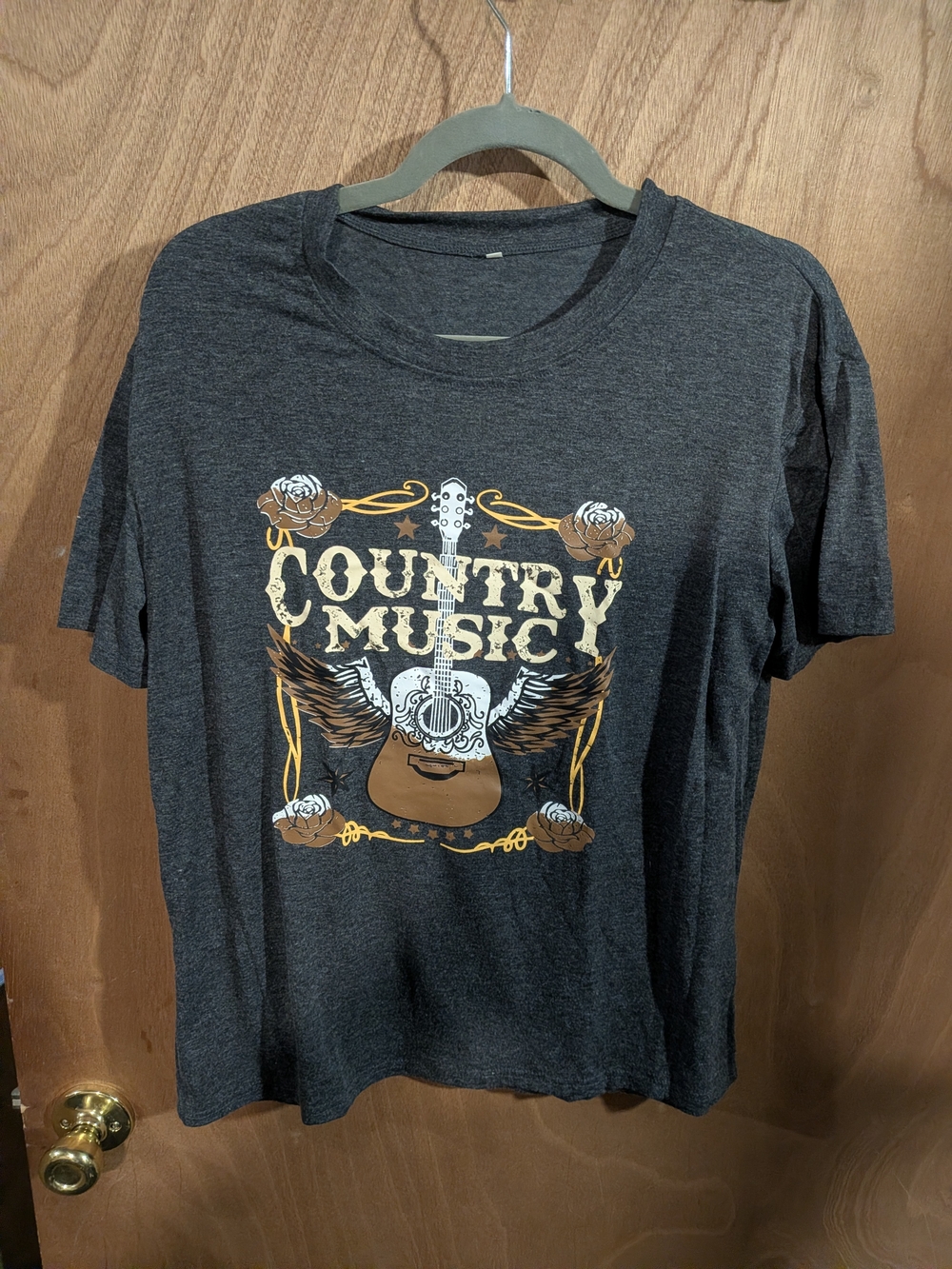Country Music Graphic Tee - Dark Gray